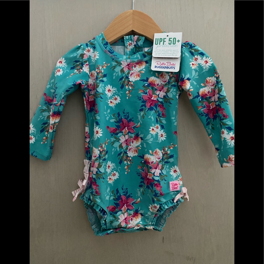 RuffleButts Rashguard with Sun Har